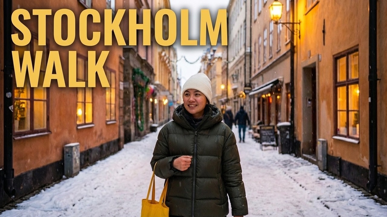 This Stockholm Winter Walk Reveals a City Transformed 4K