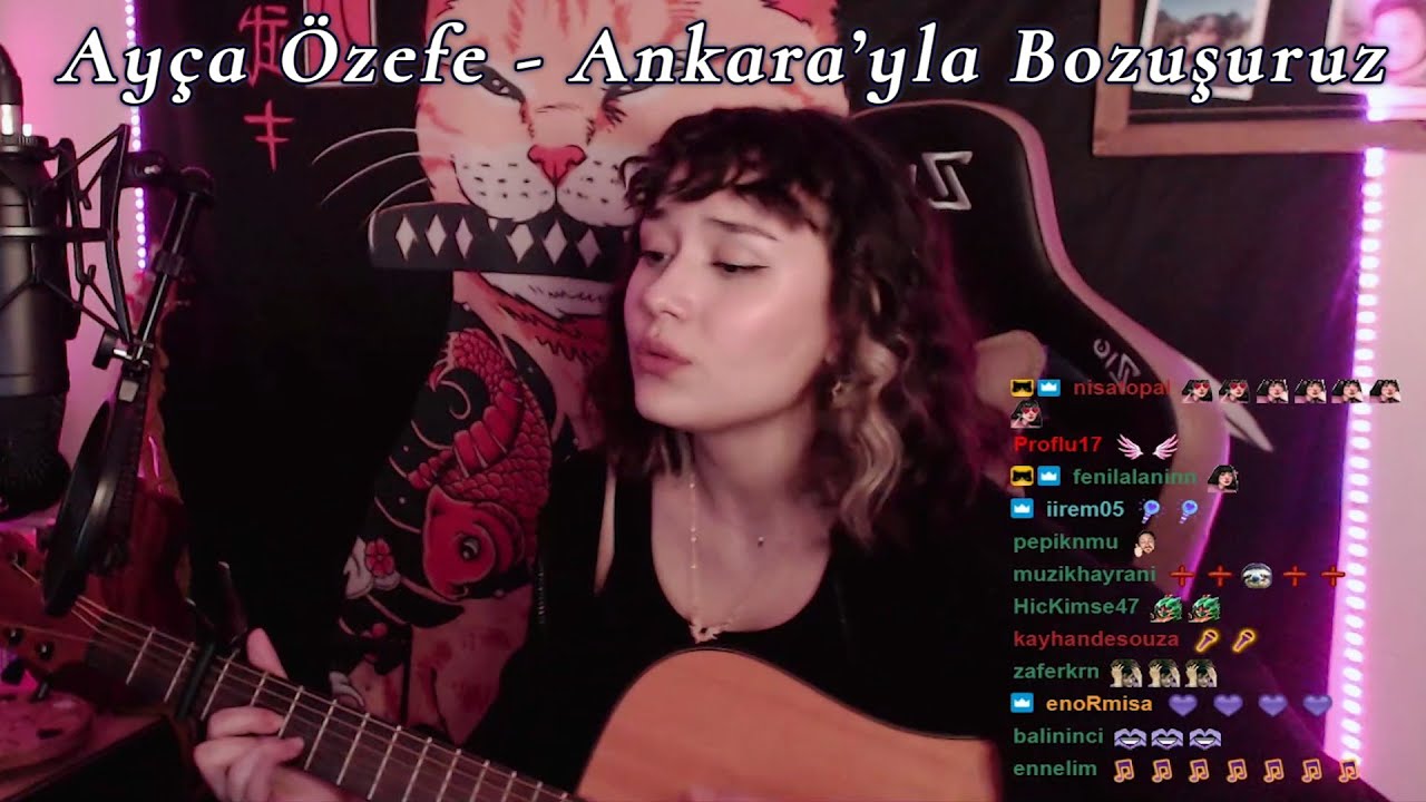 Ay&ccedil;a &Ouml;zefe - Ankara'yla Bozuşuruz (Cover) | Twitch Kesitleri