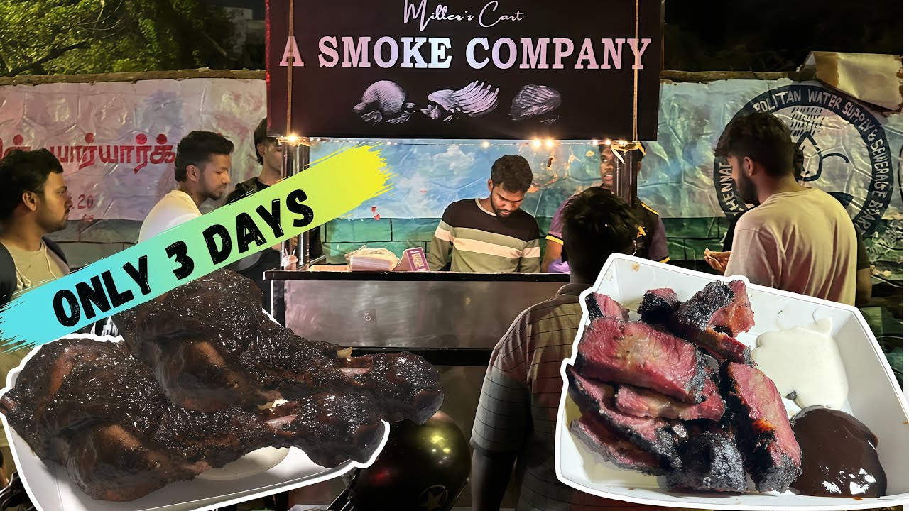 வாரம் மூன்று நாட்கள் மட்டும் கிடைக்கும் foreign checken in Chennai | millers cart a smoke company