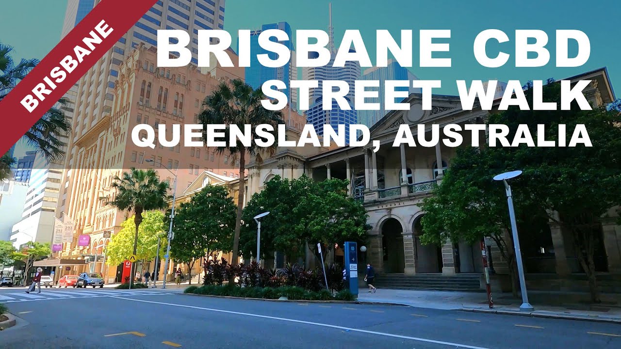 Brisbane CBD Street Walk, Queensland, Australia