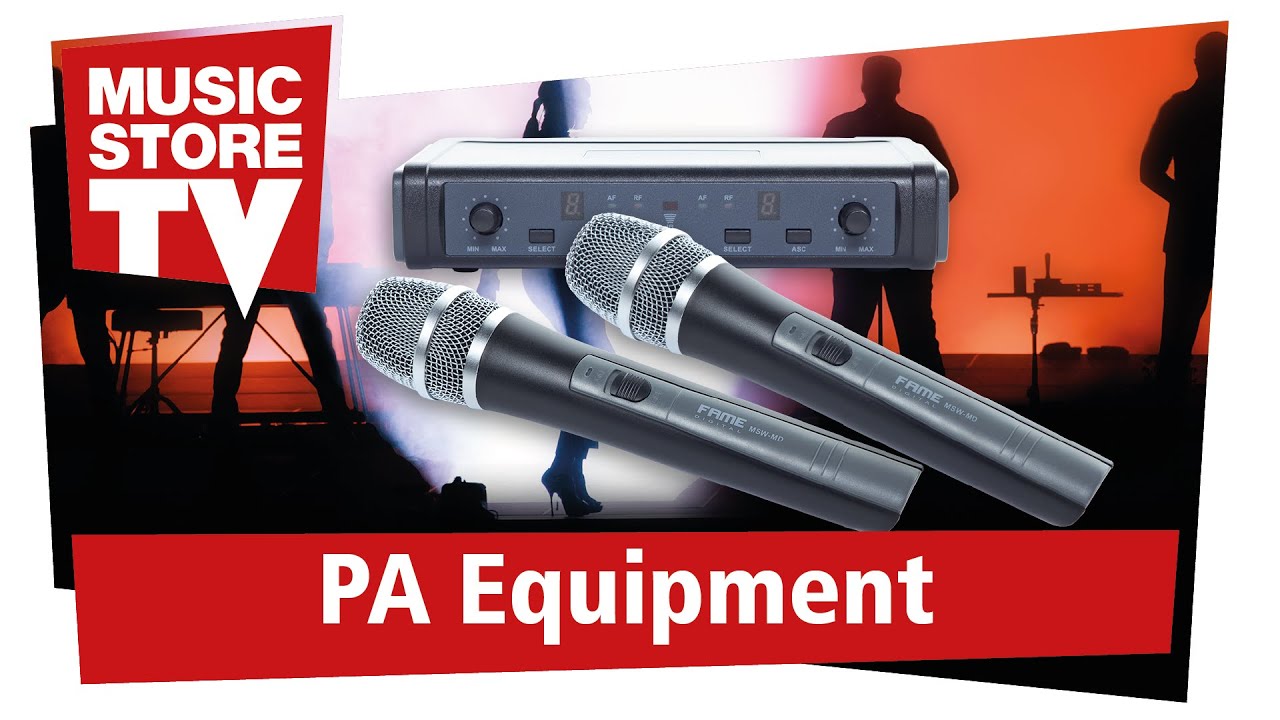FAME MSW-2 Funkmikrofon Dual Vocal Set f&uuml;r Gesang und Sprache