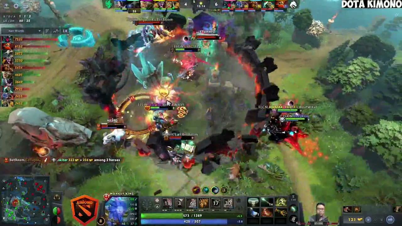 🔥 Skiter - Sven Hard Carry : Team Falcons vs Team Spirit Slam Blast III Dota 2 patch 7.38C #skiter
