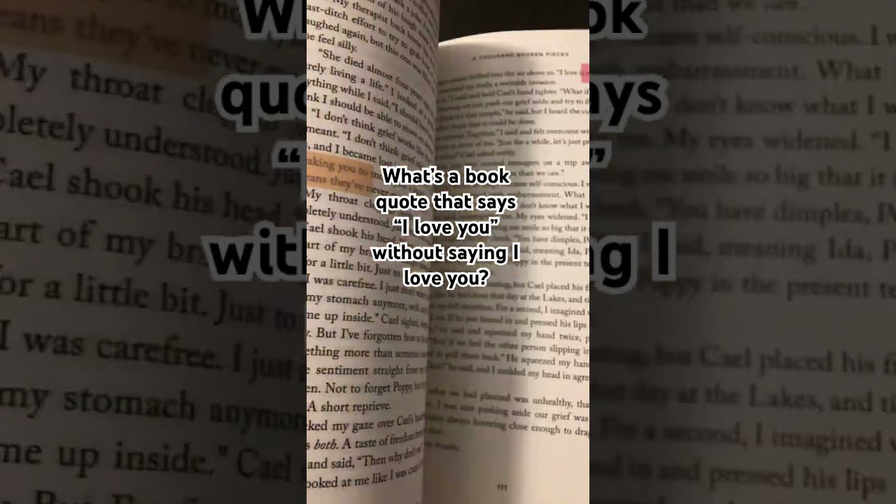 What&rsquo;s a book quote that says ily without saying ily?🫶🏻|#bookrecommendations #books #fypviralシ
