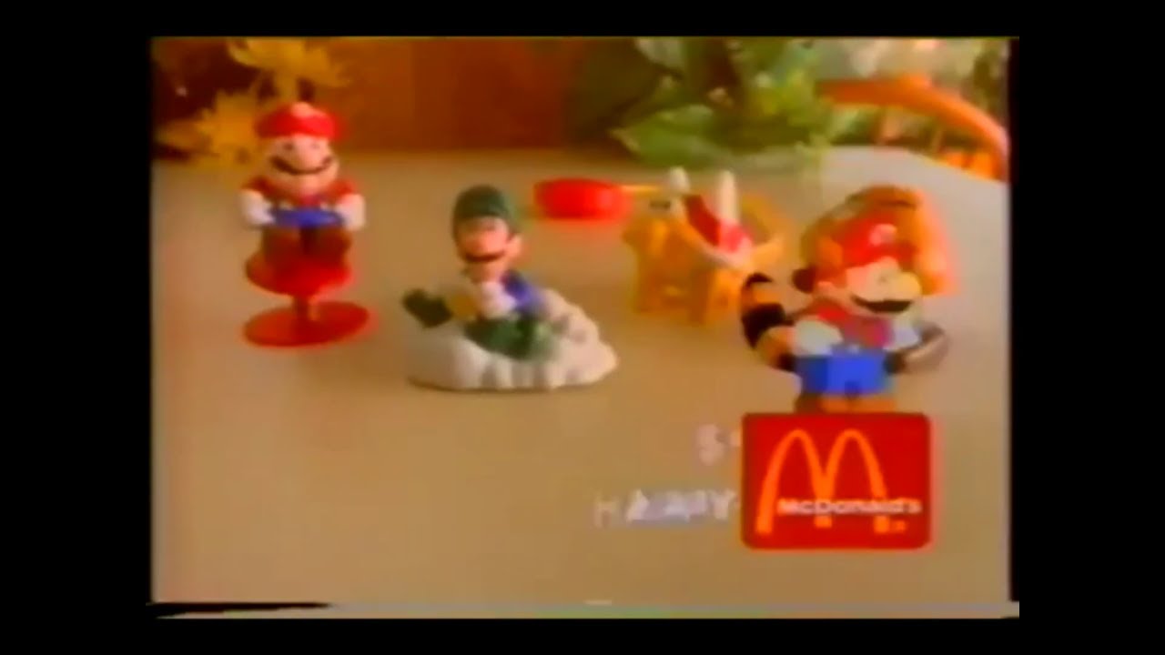 Super Mario Bros 3 McDonalds Toy Commercials 1990