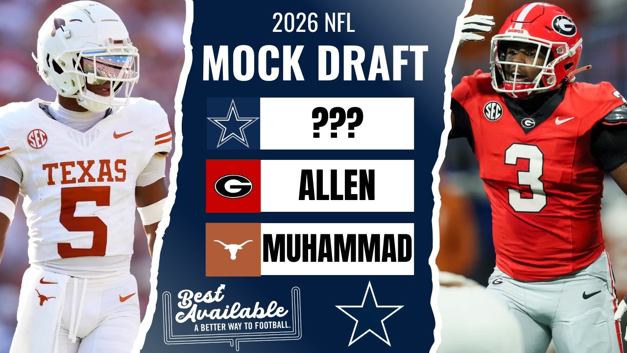 Dallas Cowboys 5-Round Mock Draft | 2026 NFL Draft Targets