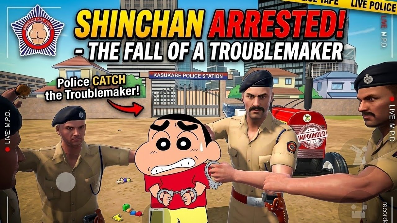Shinchan Caught By Police 🚔 | Indian Theft Auto Simulator Gameplay