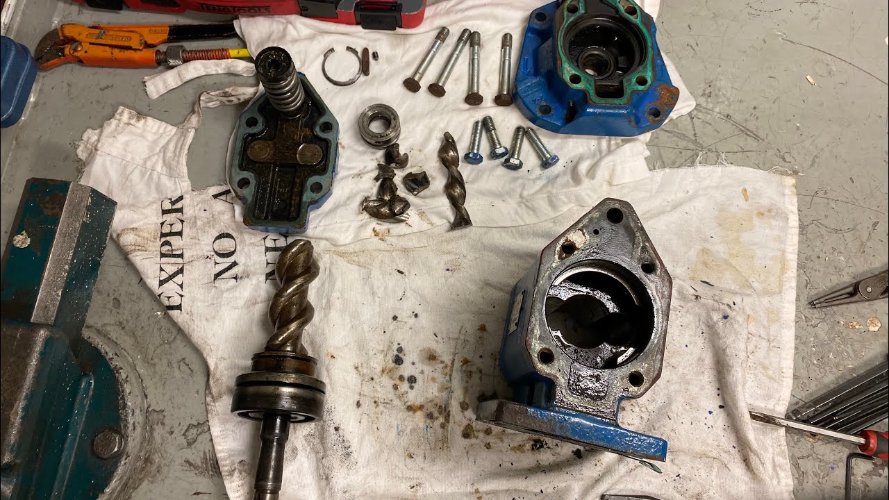 ALLWEILER THREE SCREW PUMP DISASSEMBLY
