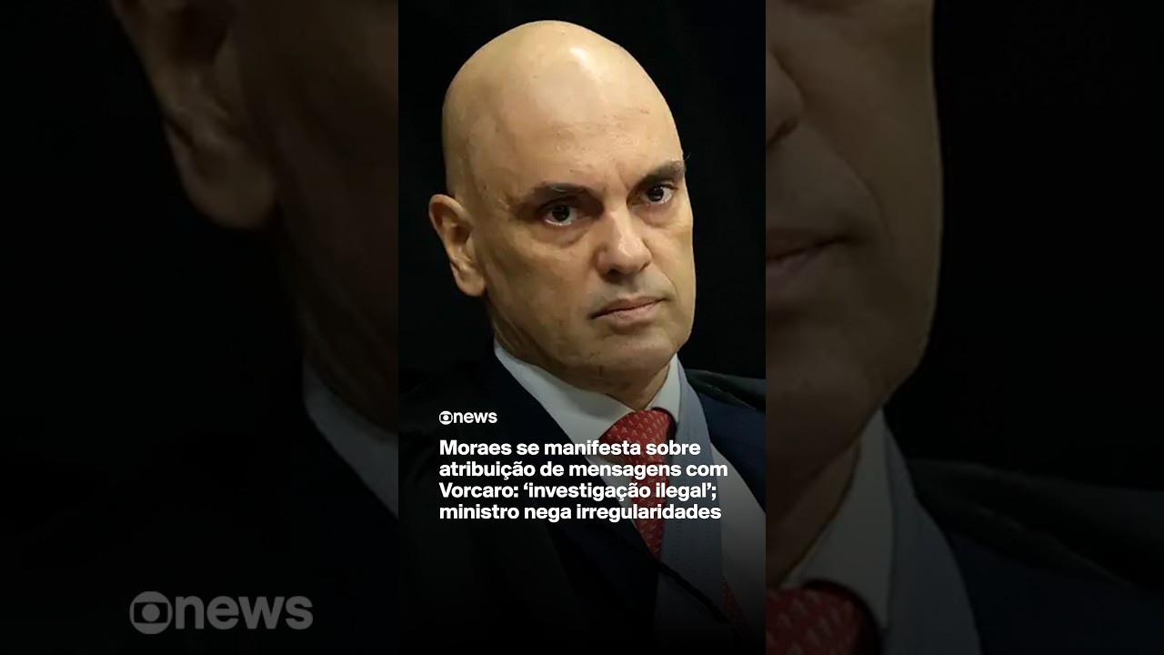 Alexandre de Moraes se manifesta pela primeira vez sobre suposta troca de mensagens com Vorcaro