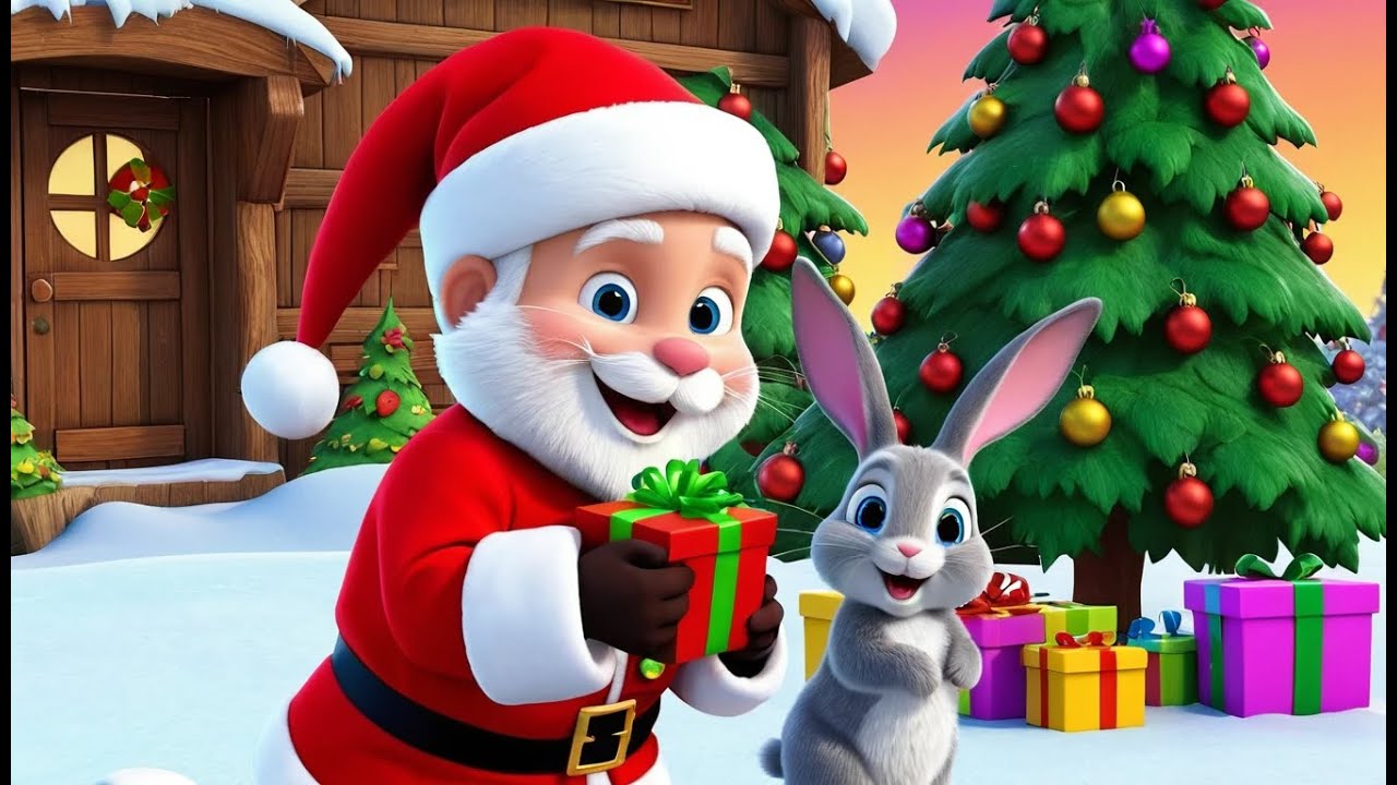 Санта в деревне кроликов
