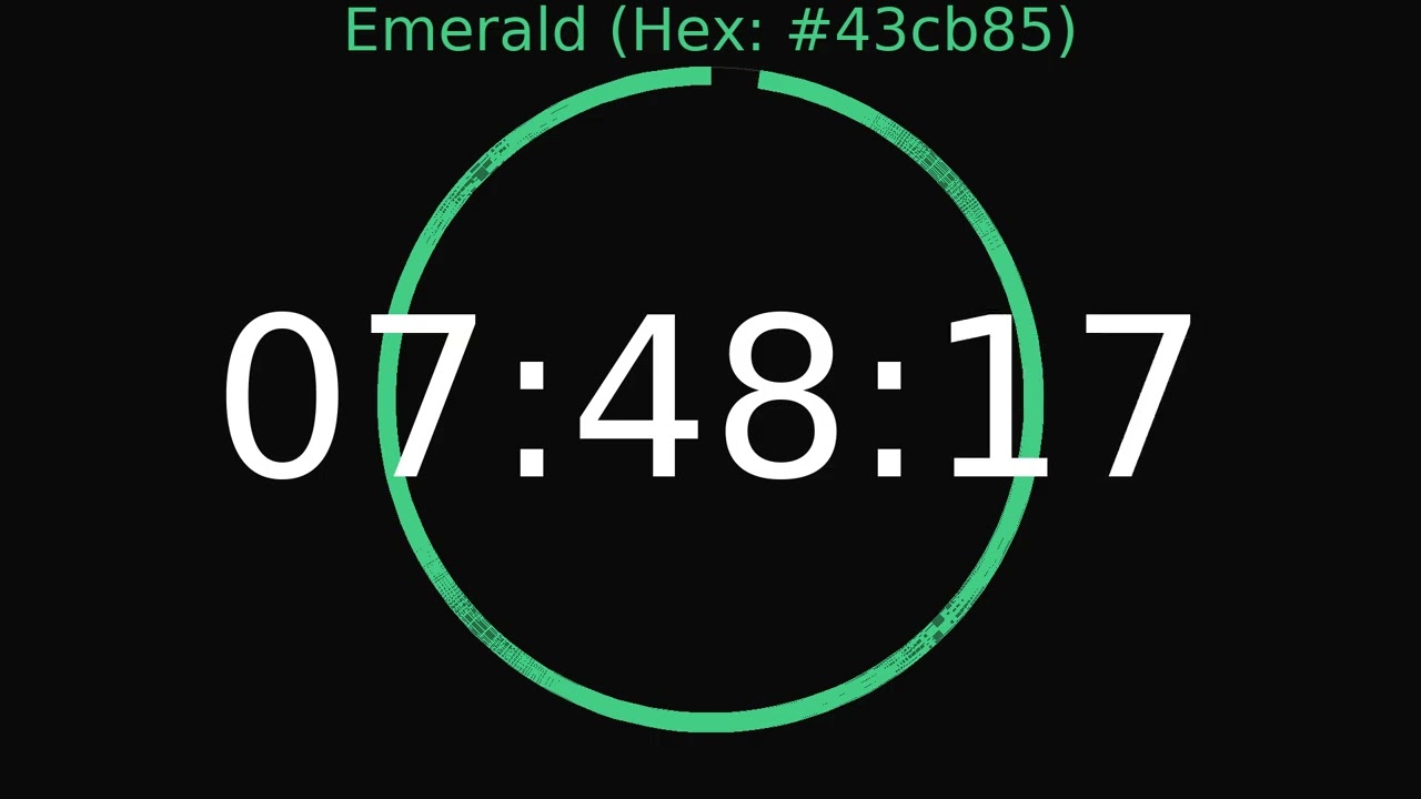8 Hour Timer | Emerald Colour