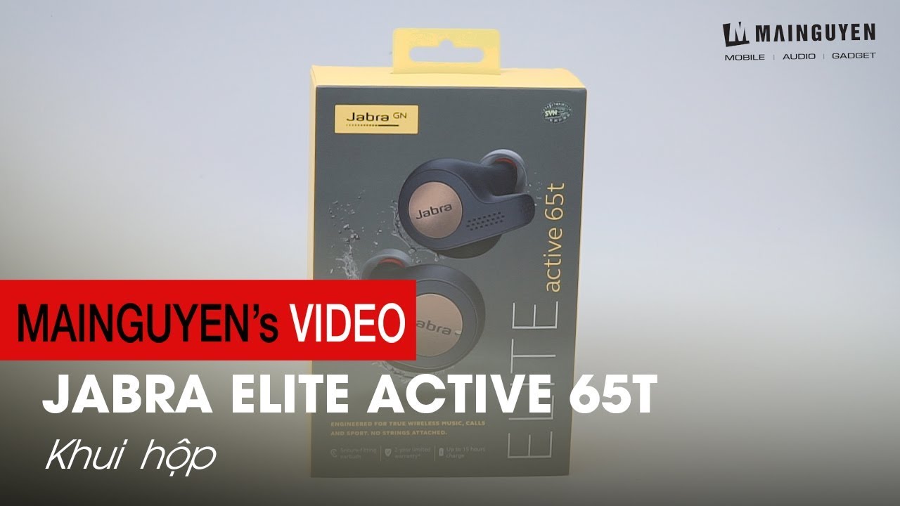 Khui hộp Tai nghe Jabra Elite Active 65t: Nhỏ gọn, hợp thời trang - www.mainguyen.vn