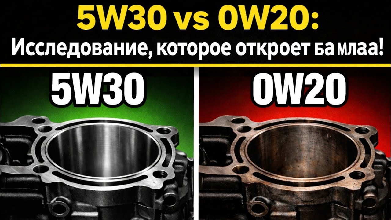 0W20 против 5W30: Исследование 50 двигателей и как выбрать масло для защиты двигателя