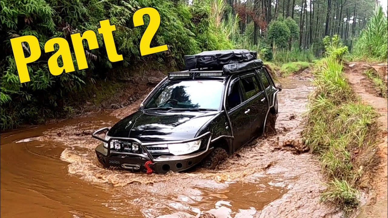 Bumper baru Nabrak dan Mandi Lumpur di Sukawana - Bull Bar Pajero - Wicaksana4x4