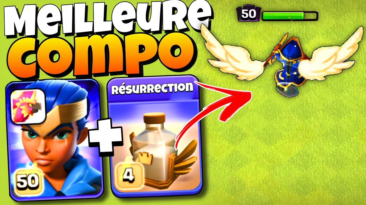💀 Ma COMPO PR&Eacute;F&Eacute;R&Eacute;E en HDV17 : Valkyrie + Cavali&egrave;re + R&eacute;surrection = MASSACRE ! 💥