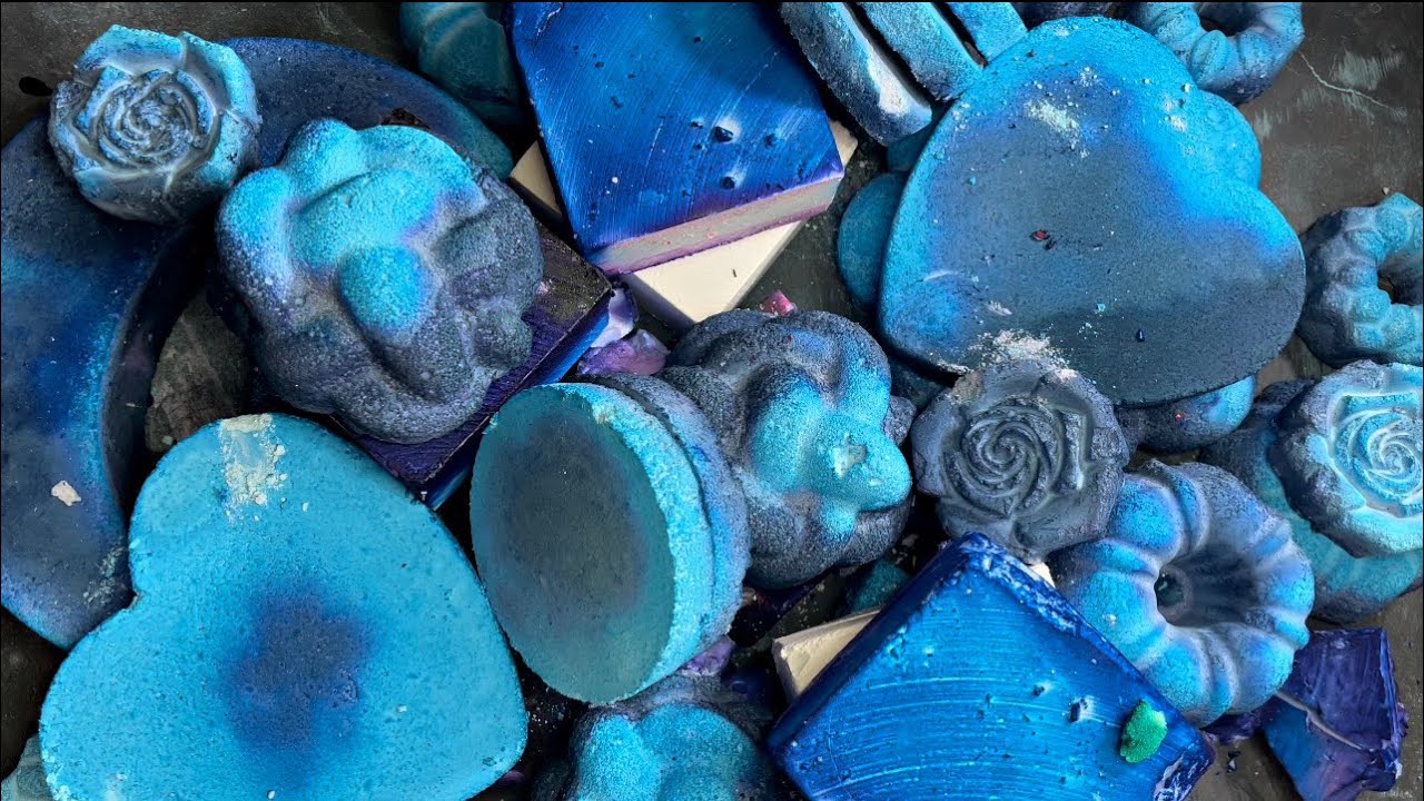 Dyed gym chalk crush w crunchy reforms | ASMR