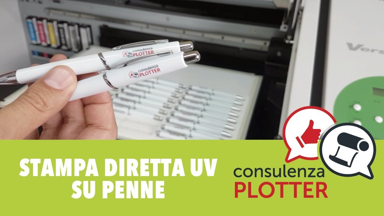 Stampa diretta UV su penne con Lef-20 Roland