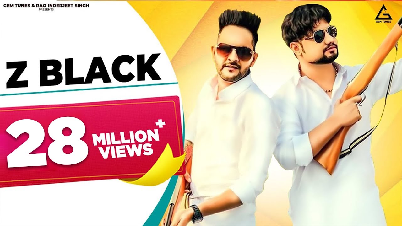 Z BLACK - Lyrical Video | MD | KD Desi Rock | Ghanu Music | Divya Jangid | Haryanvi Song