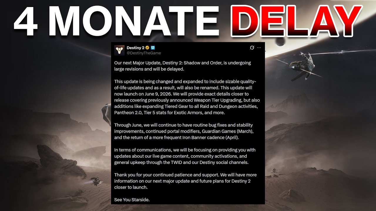 Shadow & Order VERSCHOBEN... | Delay & Roadmap News