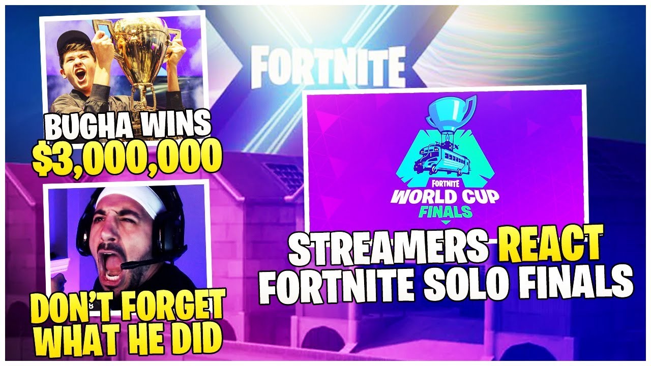 Streamers *REACT* To Fortnite Solo Finals | Bugha *WINS* $3,000,000 | Nickmercs Talks Nadeshot