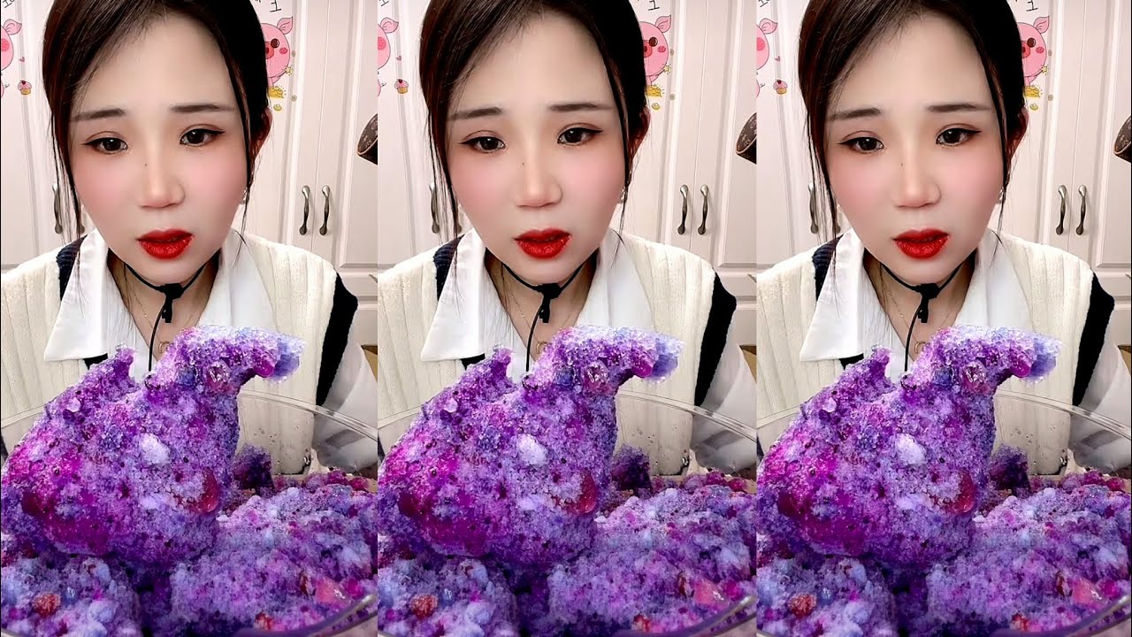 ASMR SHAVED ICE EATING YY