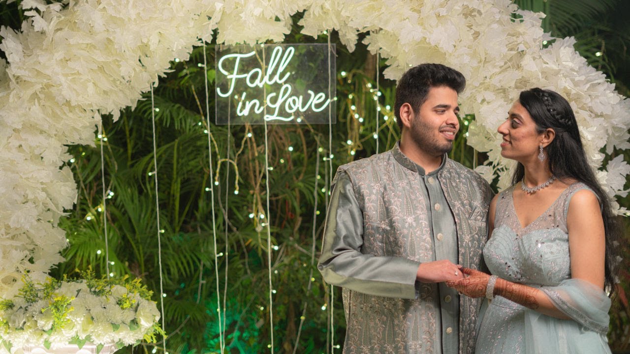 FULL ENGAGEMENT VIDEO 💍 | Cinematic | Konkani-Tamil Ceremony | Fall Theme | Family & Traditions ✨