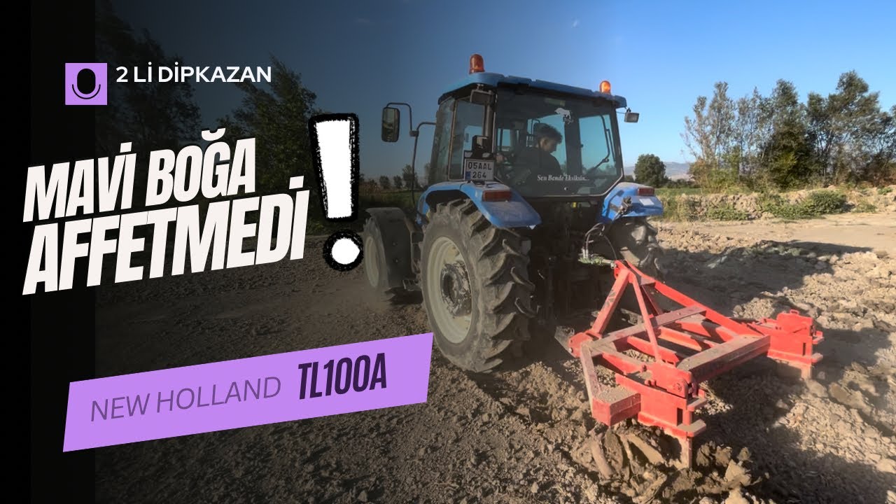 TARLA DEĞİL BETON MÜBAREK !!! 2 Lİ DİPKAZAN VS NEW HOLLAND TL100A