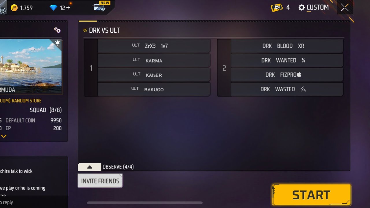SEASON 1 TOURNA, 4 VS 4