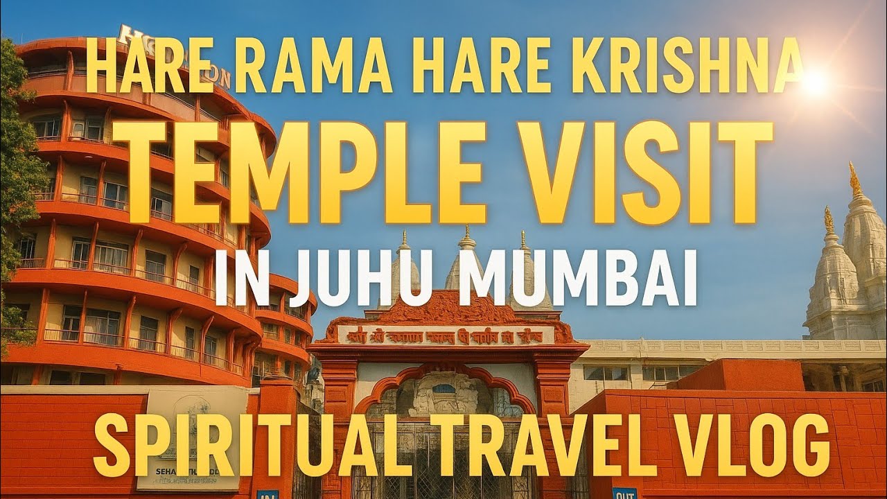 Hare Rama Hare Krishna Temple Visit in [Juhu Mumbai ] | Spiritual Travel Vlog