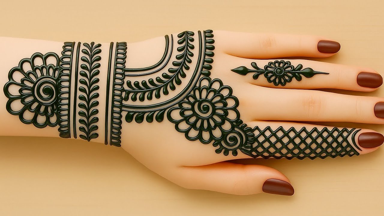 Latest Back Hand Mehndi Design 2025 | Simple Arabic Style Mehndi Design | Heena Design