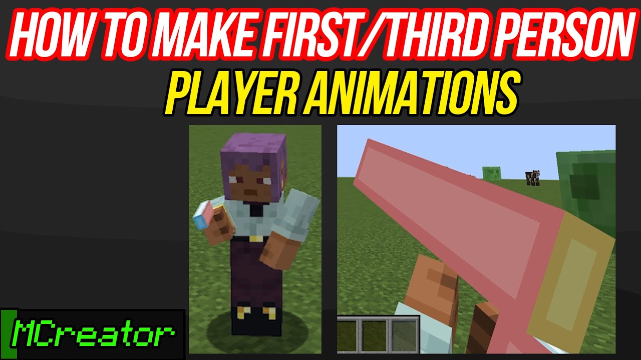 How to make First/Third Person Player Animations for Custom Item in MCreator