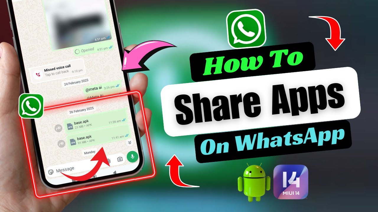 How To Share Any Apps On WhatsApp | How to send Apps on WhatsApp