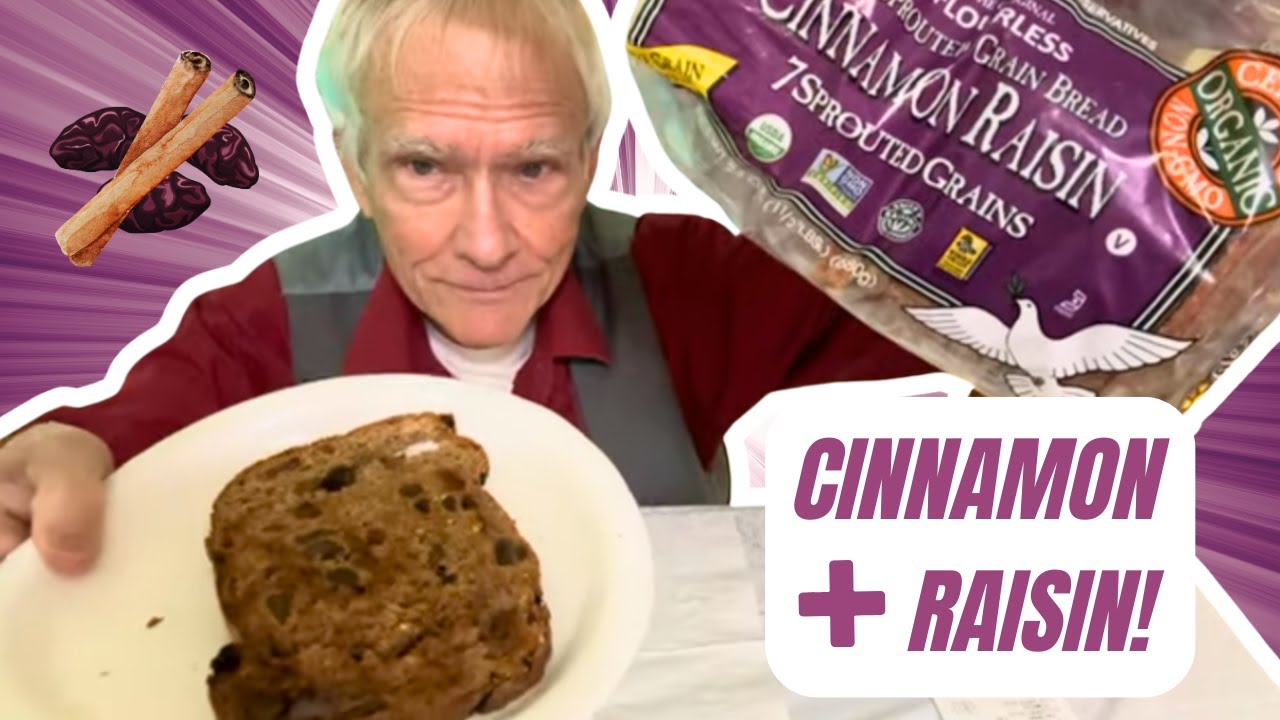 ASMR: Органический хлеб с корицей и изюмом Food For Life!