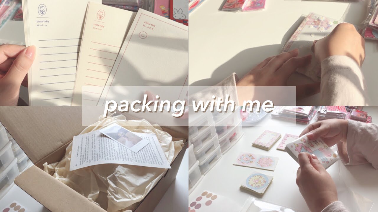 ［packing］📦贈り物をパッキングするだけ | packing with me | 作業動画