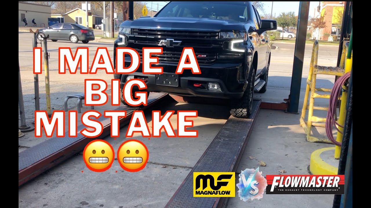 Big mistake, I Purchased the wrong Muffler - Magnaflow vs flowmaster 2019 Silverado