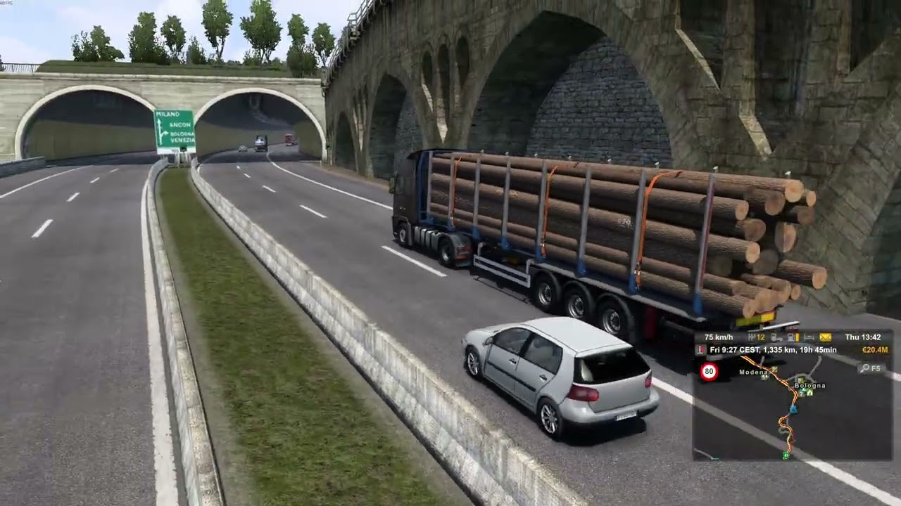 Variante di Valico (A1 var) (ProMods) - Euro Truck Simulator 2 1.49