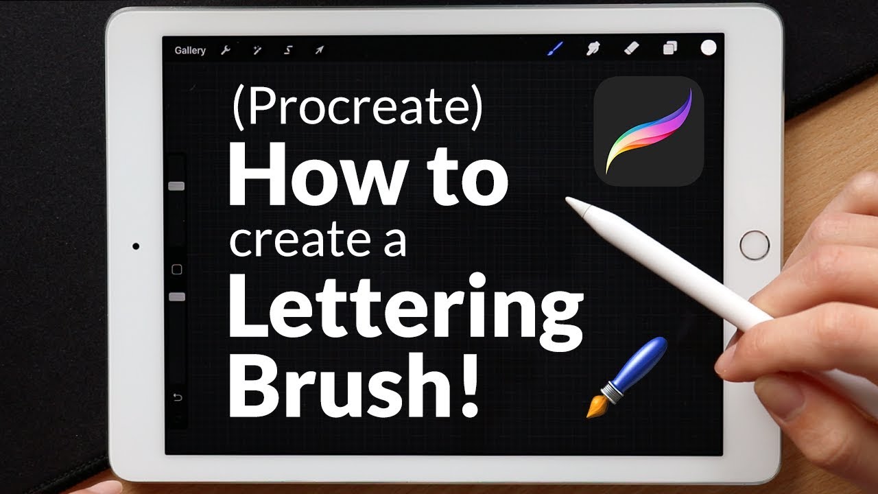 How To: Procreate Lettering Brush Tutorial! (2019)