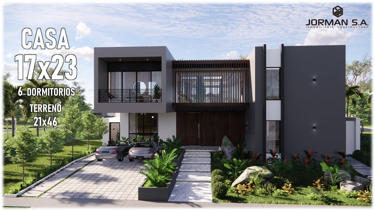 House Design | Modern House Design | 17x23m 2 Storey | 6 Bedrooms