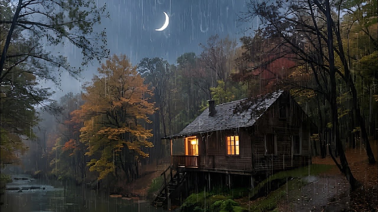 Rainforest Night Rain Sounds 🌧️ Deep Sleep ASMR for Stress Relief, Anxiety Calm & Relaxing Ambiance