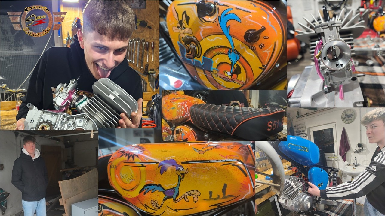 Ottis Simsonscheune | Roadrunner-Moped | Geburtstagsfeuer auf Ottis Art