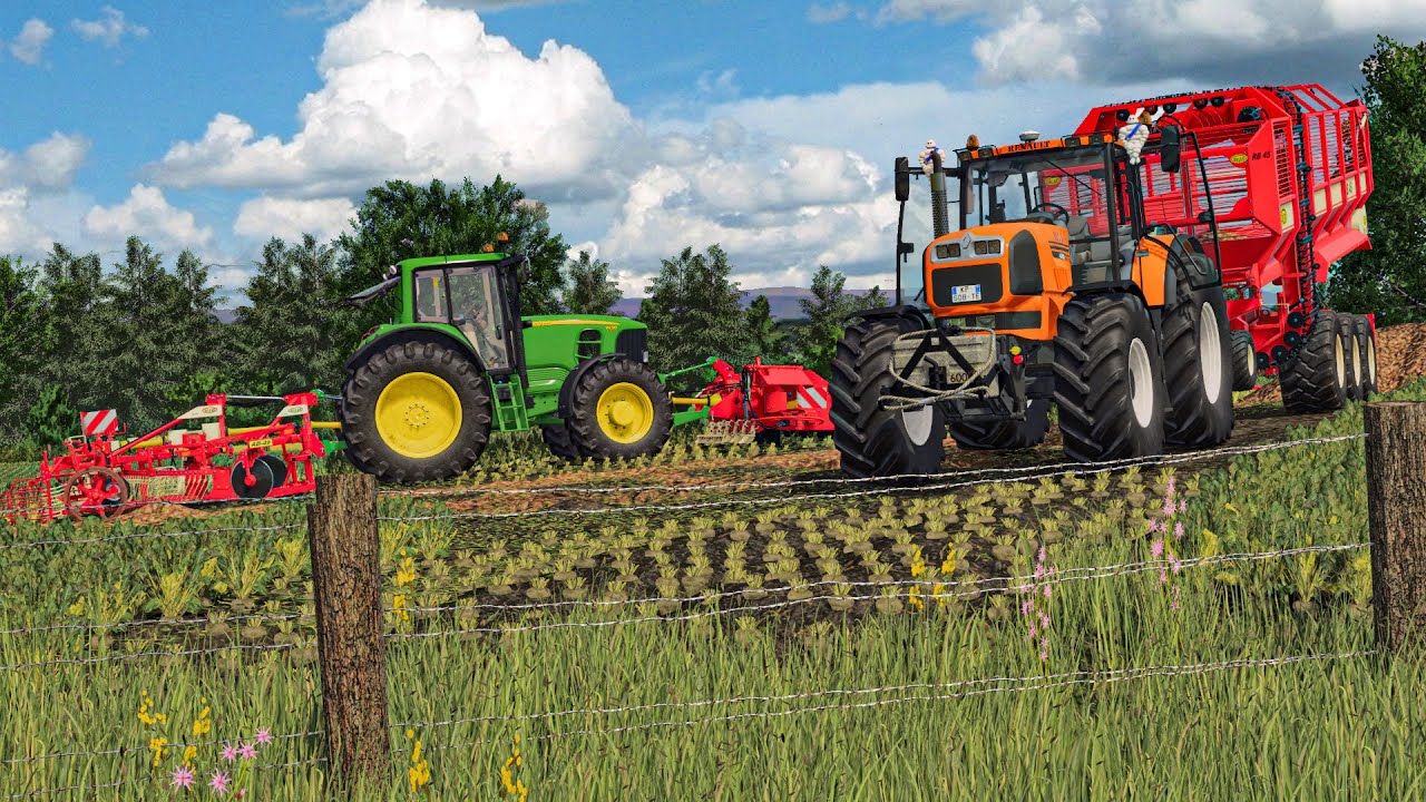 Полный реалистичный урожай сахарной косы с этими модами | Farming Simulator 25