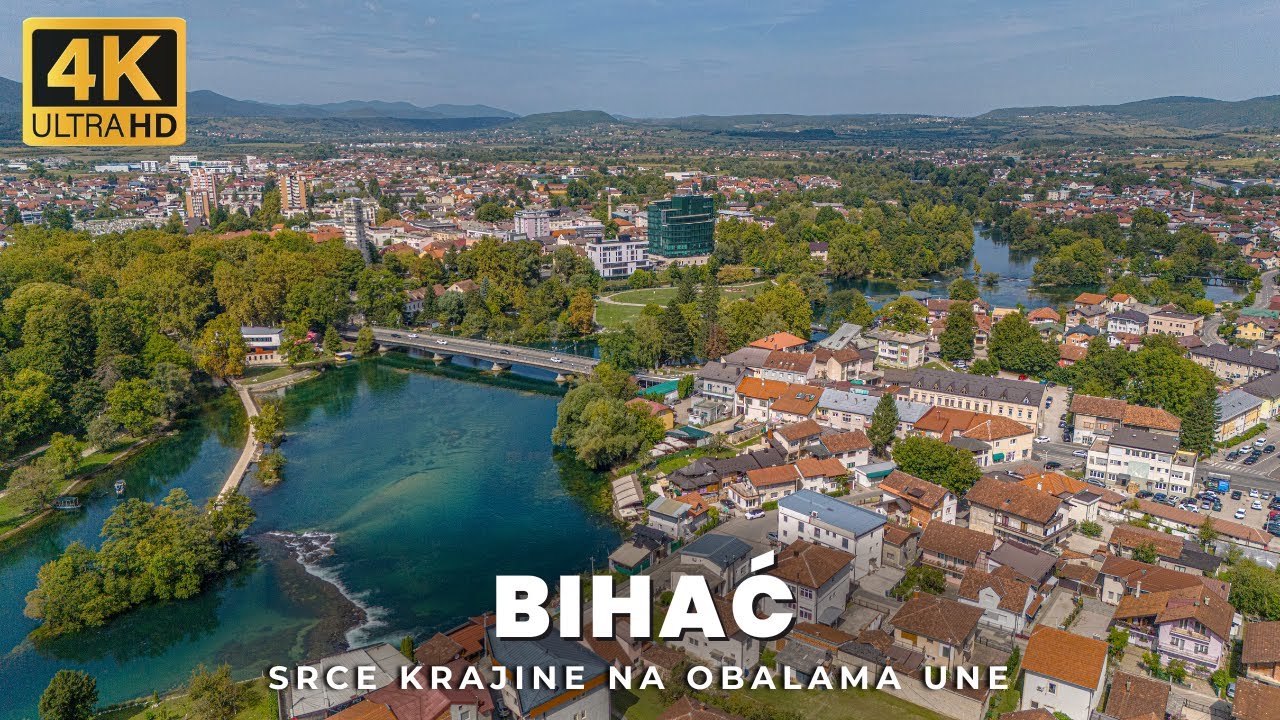 【4K】Spektakularni prizori Bihaća i rijeke Une | Drone video 2025