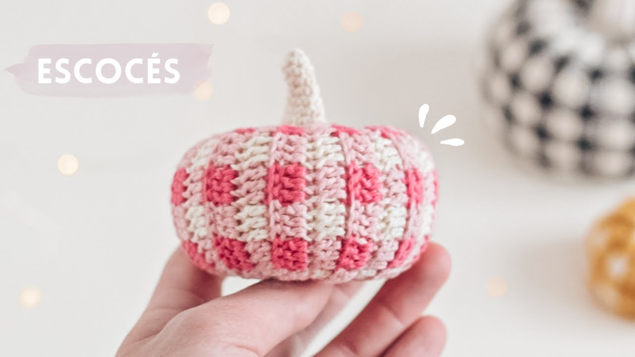 Calabaza cuadrillé | nueva textura | tutorial crochet