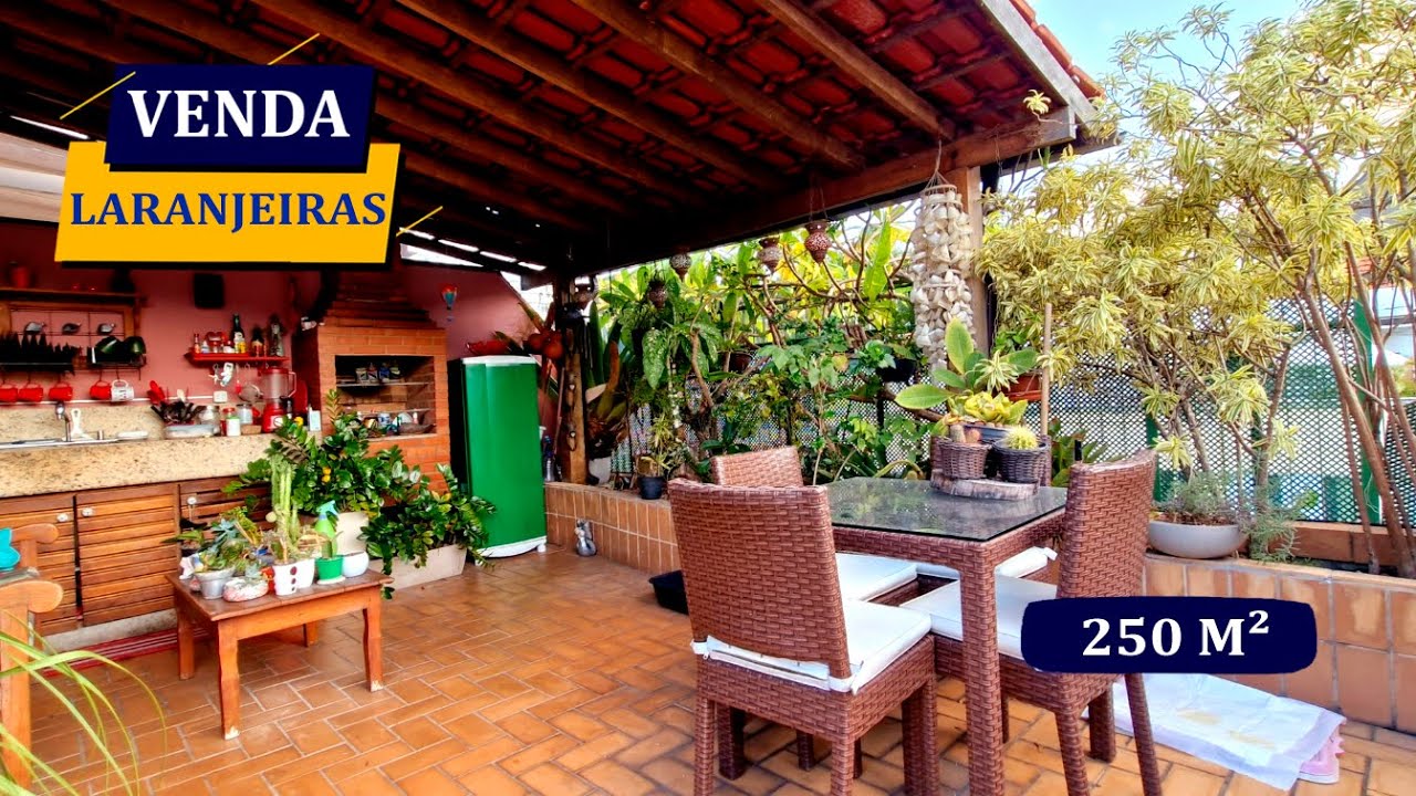 LARANJEIRAS LINDA COBERTURA 250M² TERRAÇO GOURMET VISTA CRISTO 4 QUARTOS 5 BANHEIROS ATÉ 2 VAGAS
