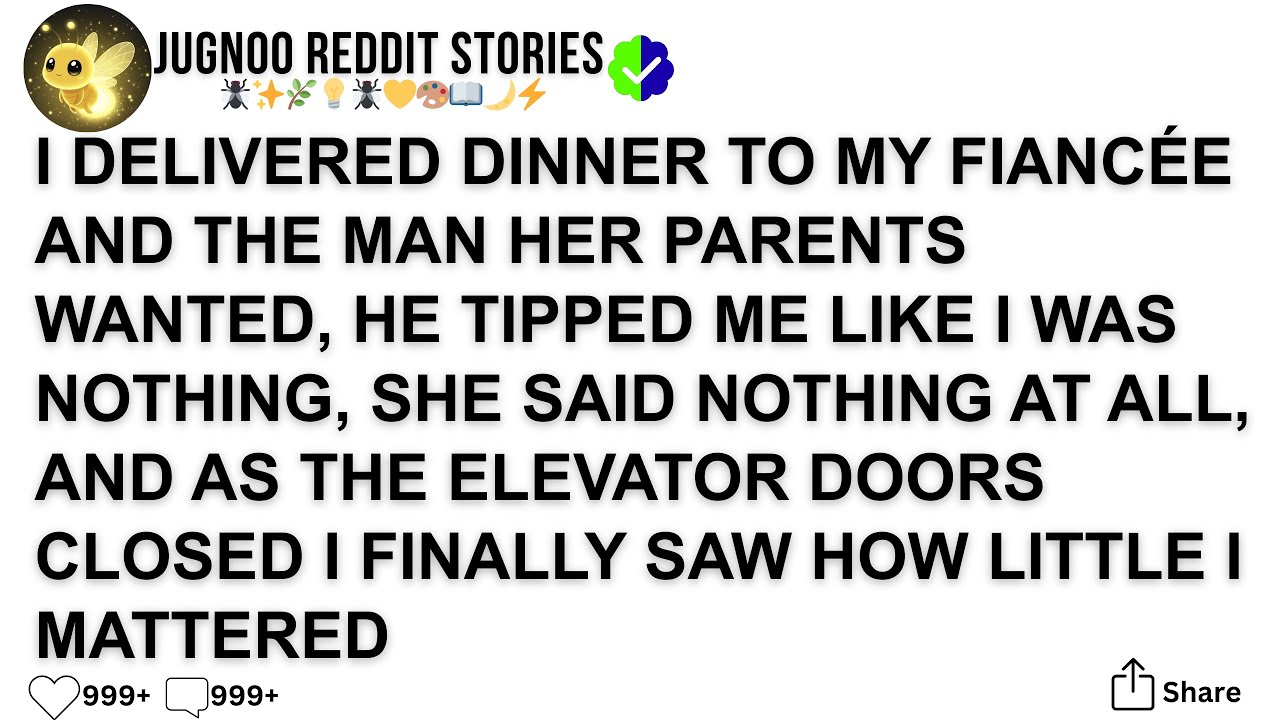 I DELIVERED DINNER TO MY FIANCÉE AND THE MAN HER PARENTS WANTED, HE TIPPED ME LIKE I WAS
