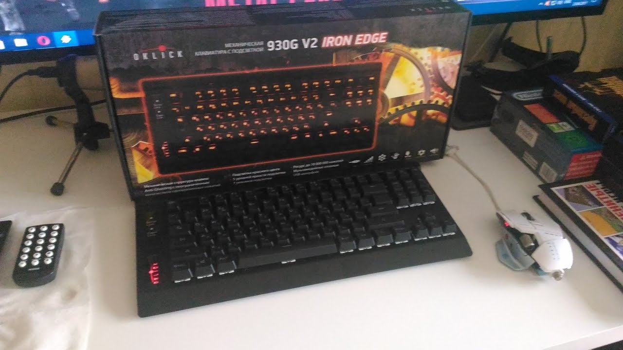 Unboxing механической клавитуры Oklick 930G V2 IRON EDGE