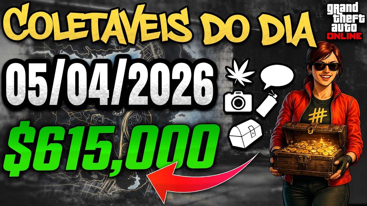 Colet&aacute;veis do Dia 05/04/2026 | Dinheiro F&aacute;cil no GTA Online