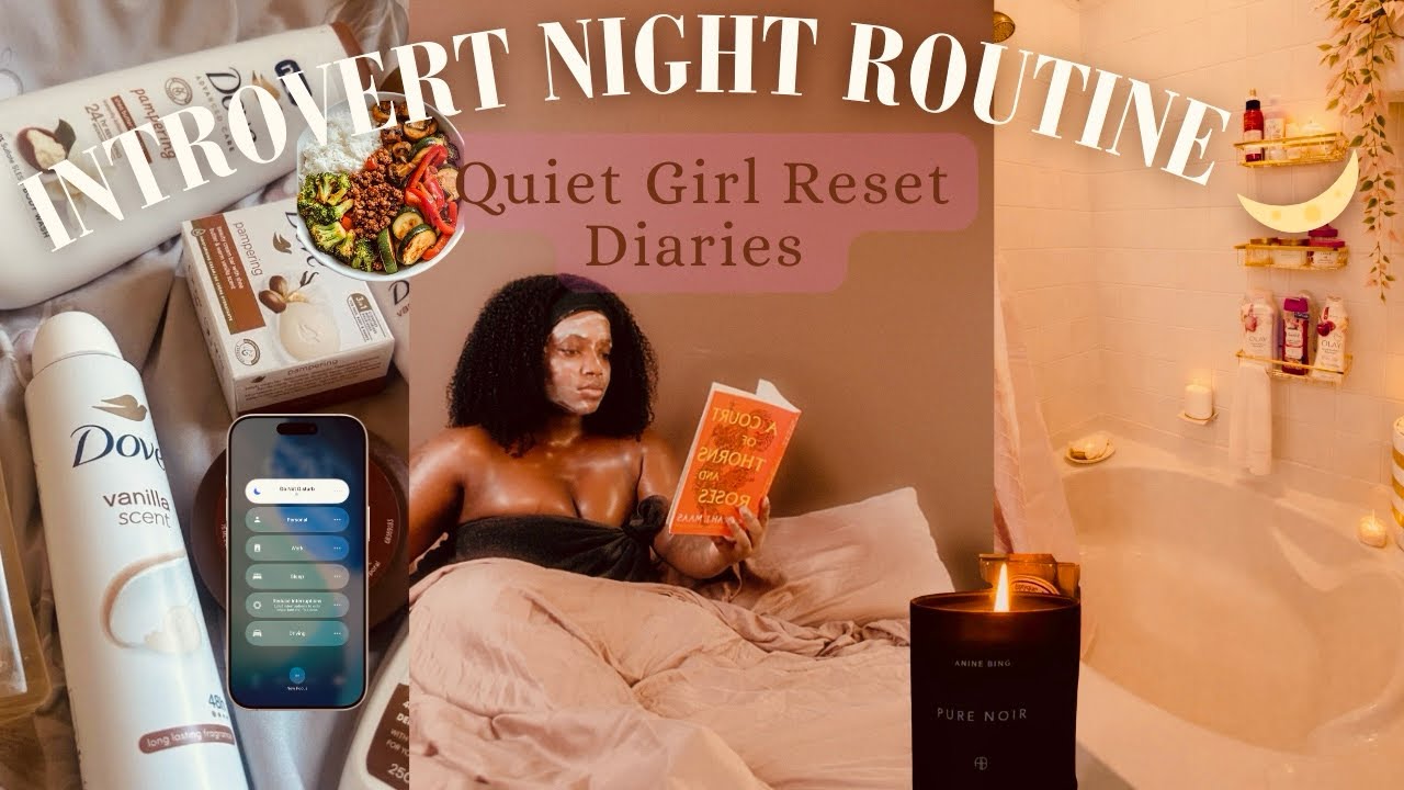 Introvert Diaries 🌙Night Routine | Self-Care, Creativity & Resetting🌸