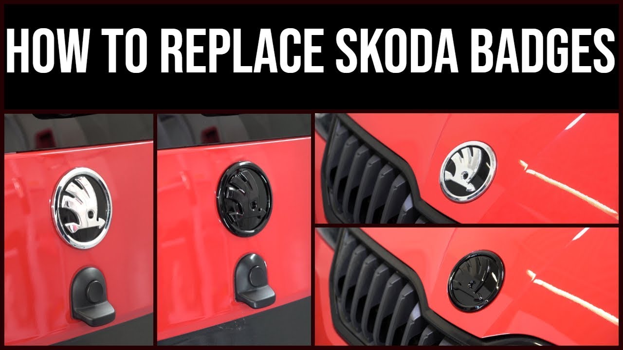 Как заменить значки Skoda