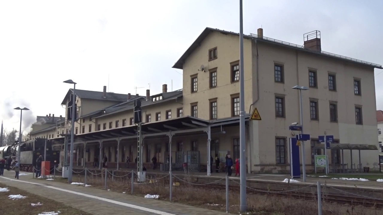 Bahnhof Ebersbach/Sachsen. Nikolauszug der Ostsächsischen Eisenbahnfreunde. 03.12.2016.