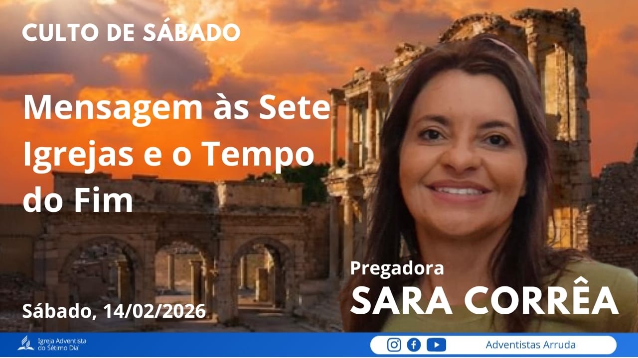 CULTO DE SÁBADO | Sara Corrêa | 14.02.2026 | Culto ao vivo